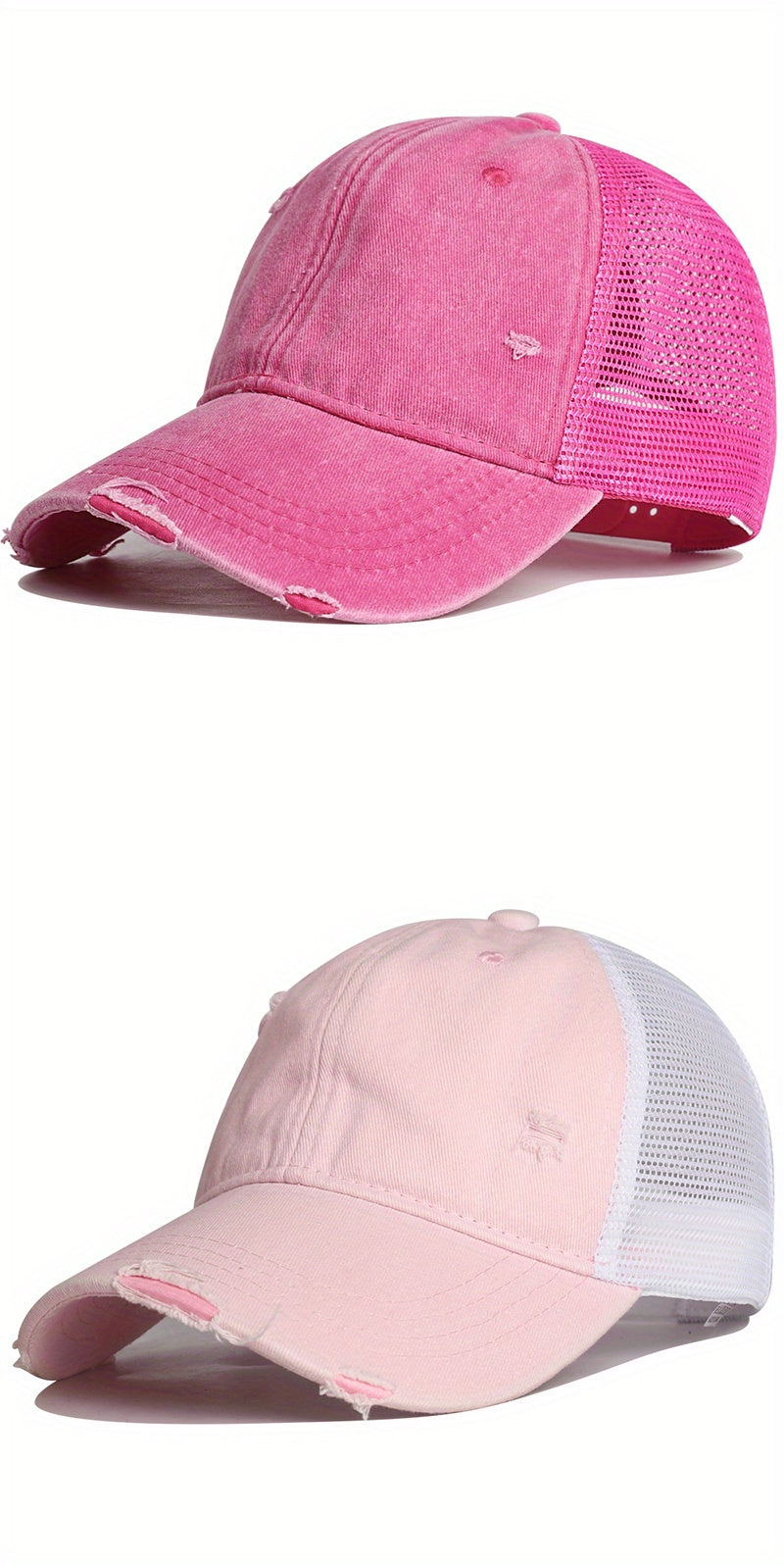 VINTEDGE – DISTRESSED MESH TRUCKER CAP