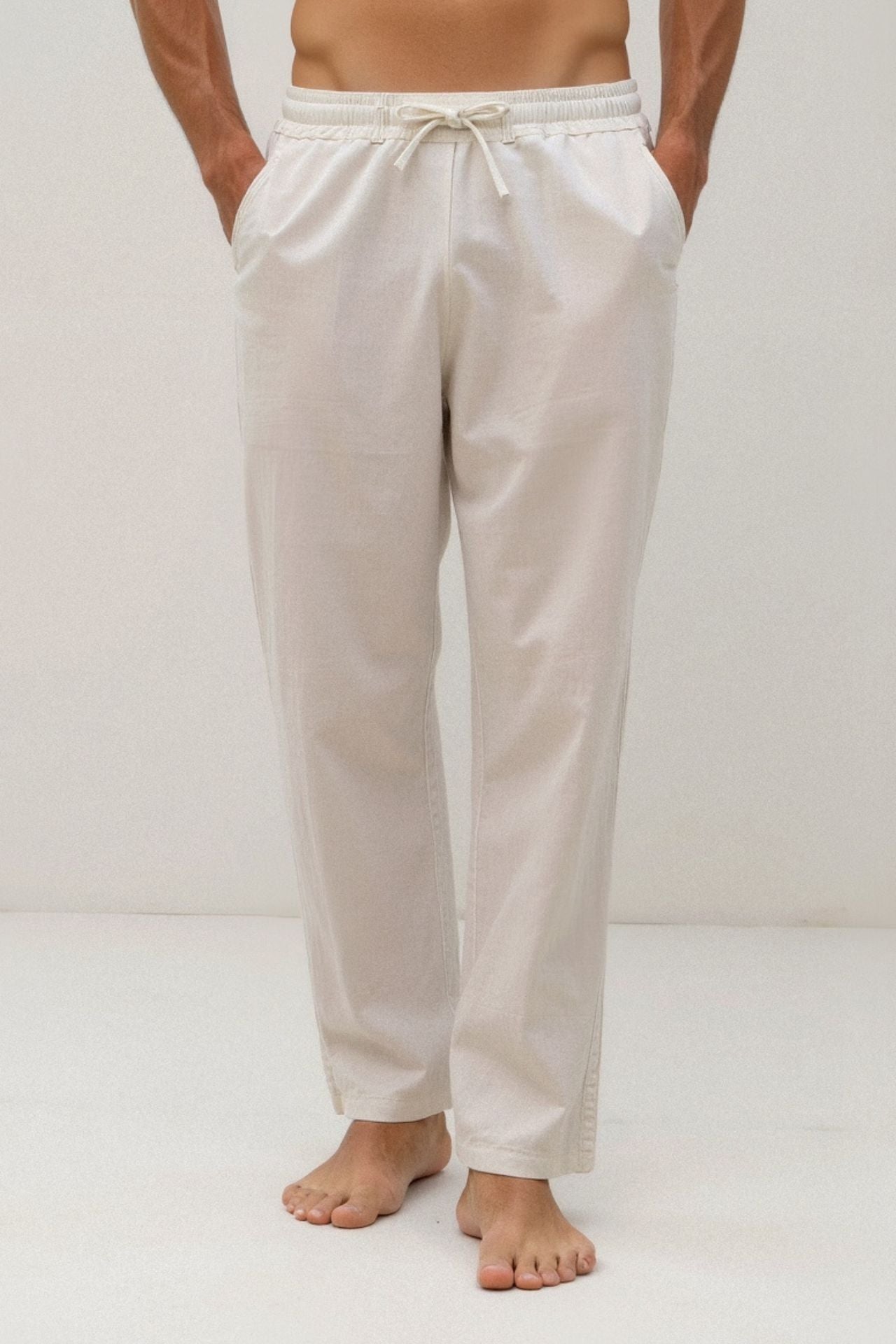ASHBURY – LINEN BLEND LOUNGE TROUSERS
