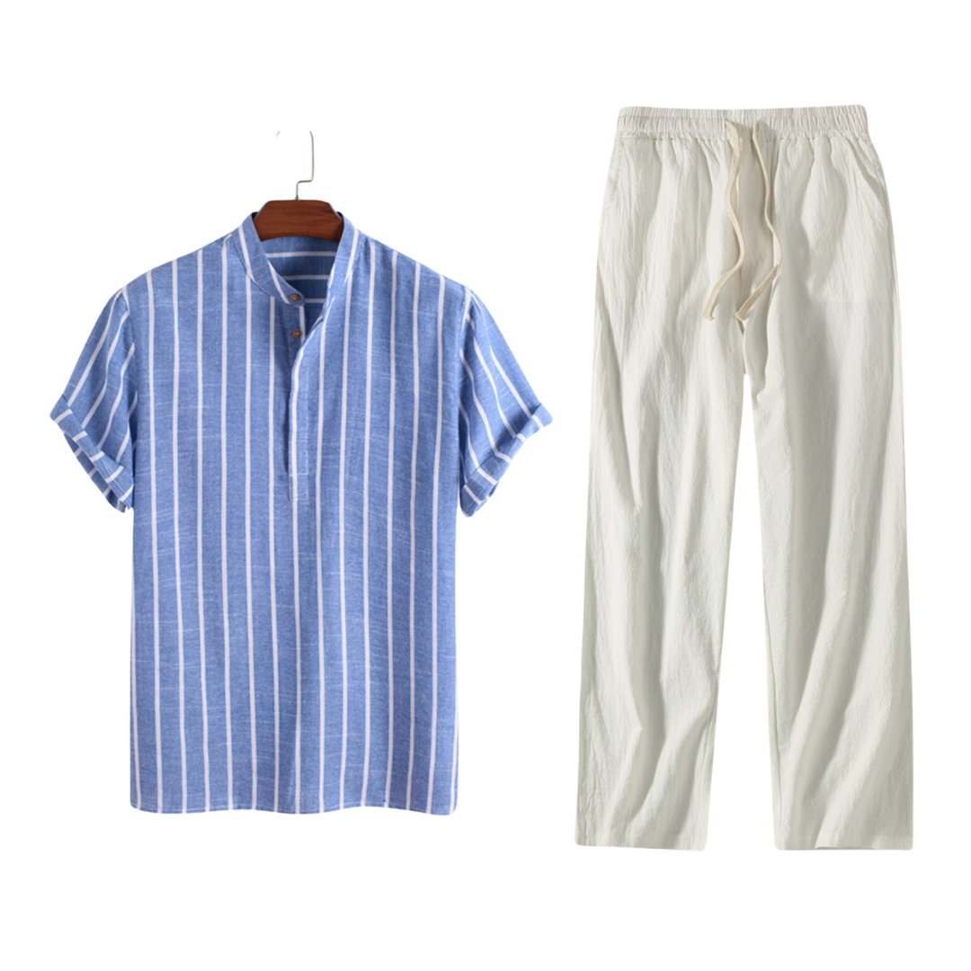 THE ASHCROFT – STRIPED LINEN SET