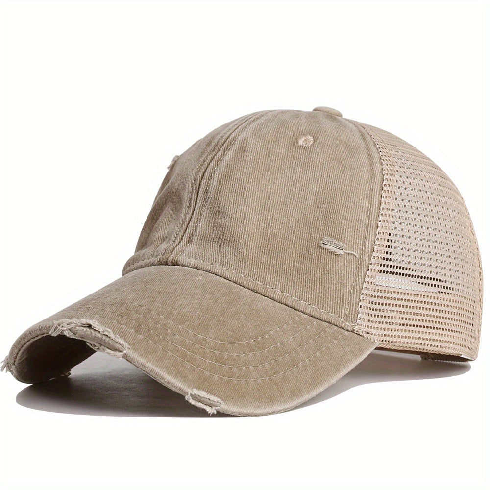 VINTEDGE – DISTRESSED MESH TRUCKER CAP
