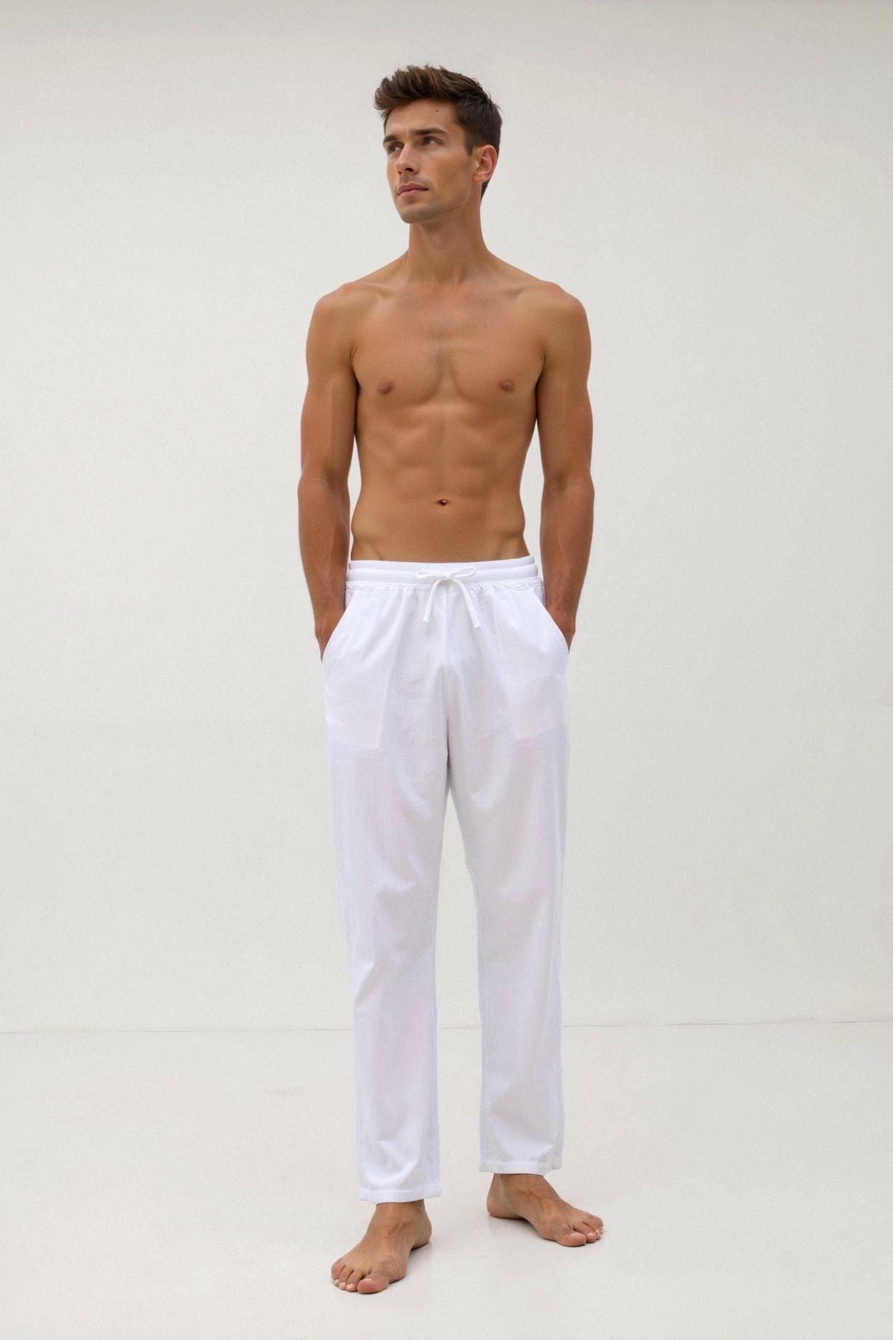 ASHBURY – LINEN BLEND LOUNGE TROUSERS