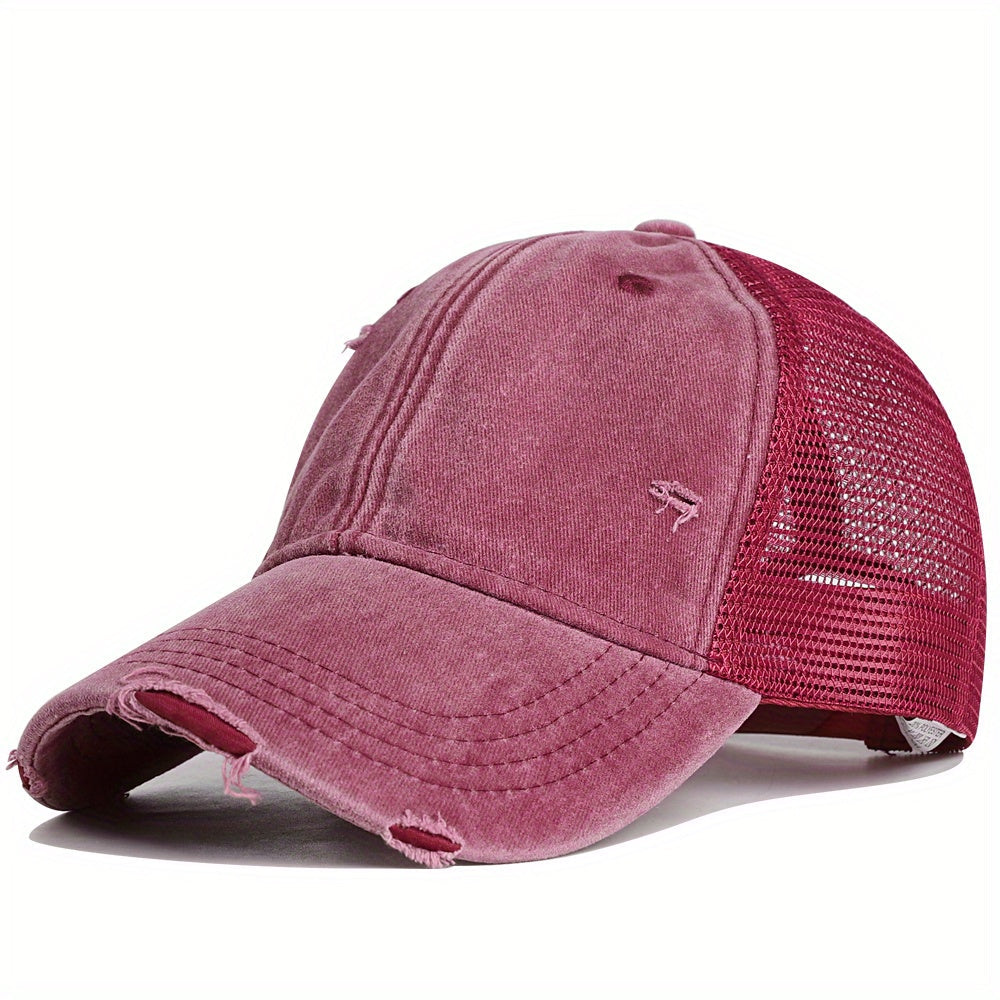 VINTEDGE – DISTRESSED MESH TRUCKER CAP