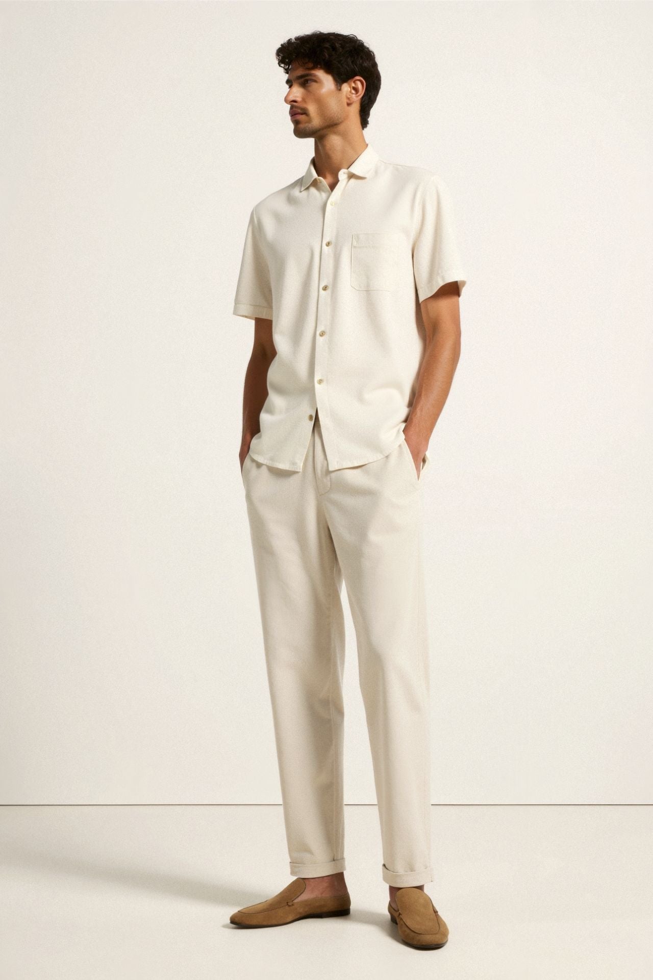 ALFORD – REGULAR FIT LINEN TROUSERS