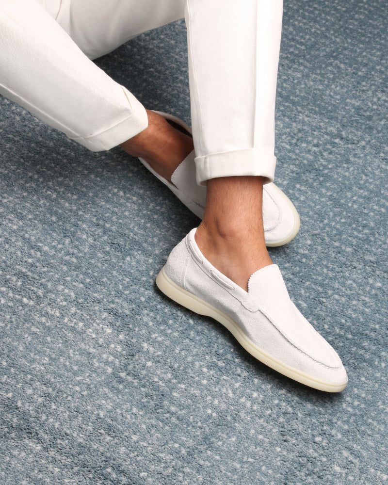 Hampton Yacht Loafers in White