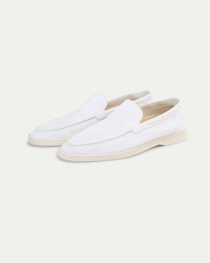 Hampton Yacht Loafers in White