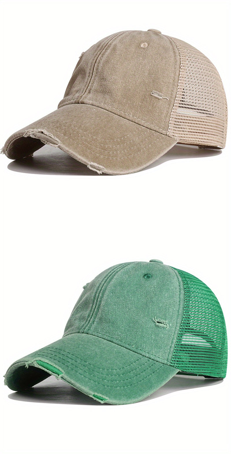 VINTEDGE – DISTRESSED MESH TRUCKER CAP
