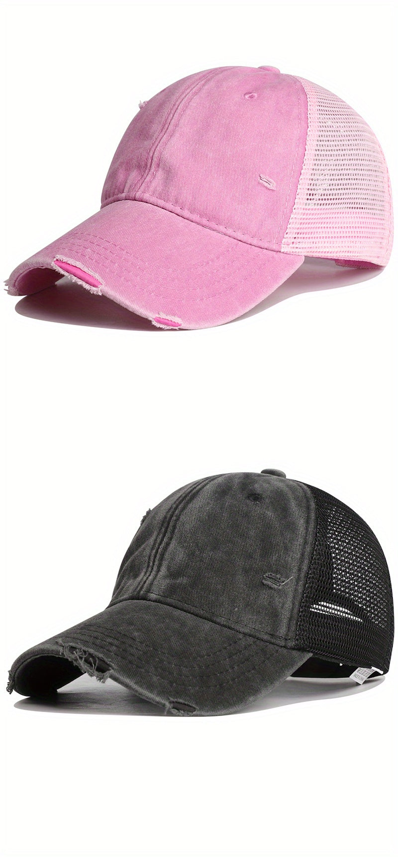 VINTEDGE – DISTRESSED MESH TRUCKER CAP