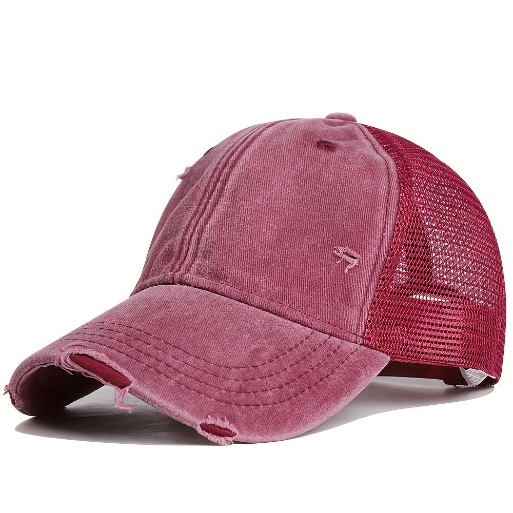 VINTEDGE – DISTRESSED MESH TRUCKER CAP