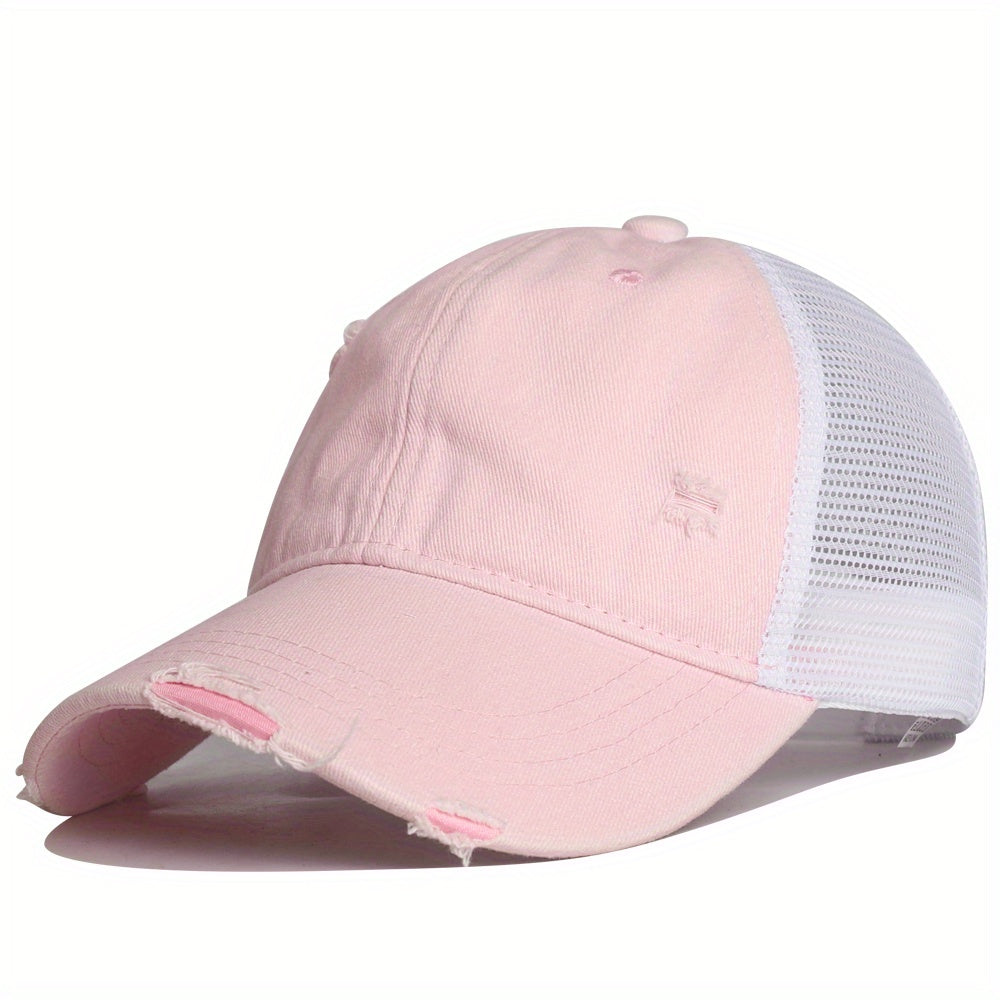 VINTEDGE – DISTRESSED MESH TRUCKER CAP