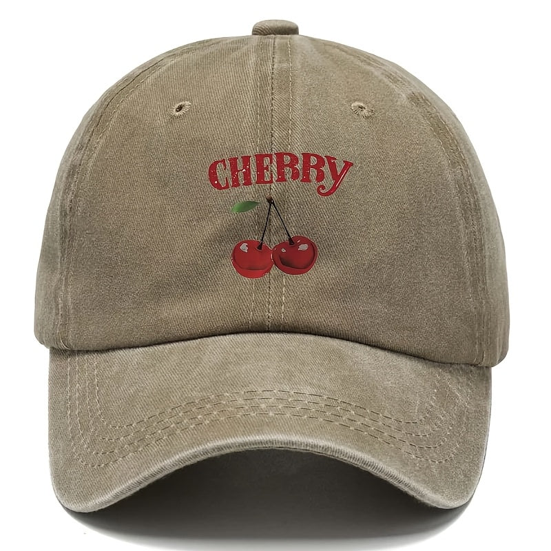 LORNA – CHERRY TWILL CAP