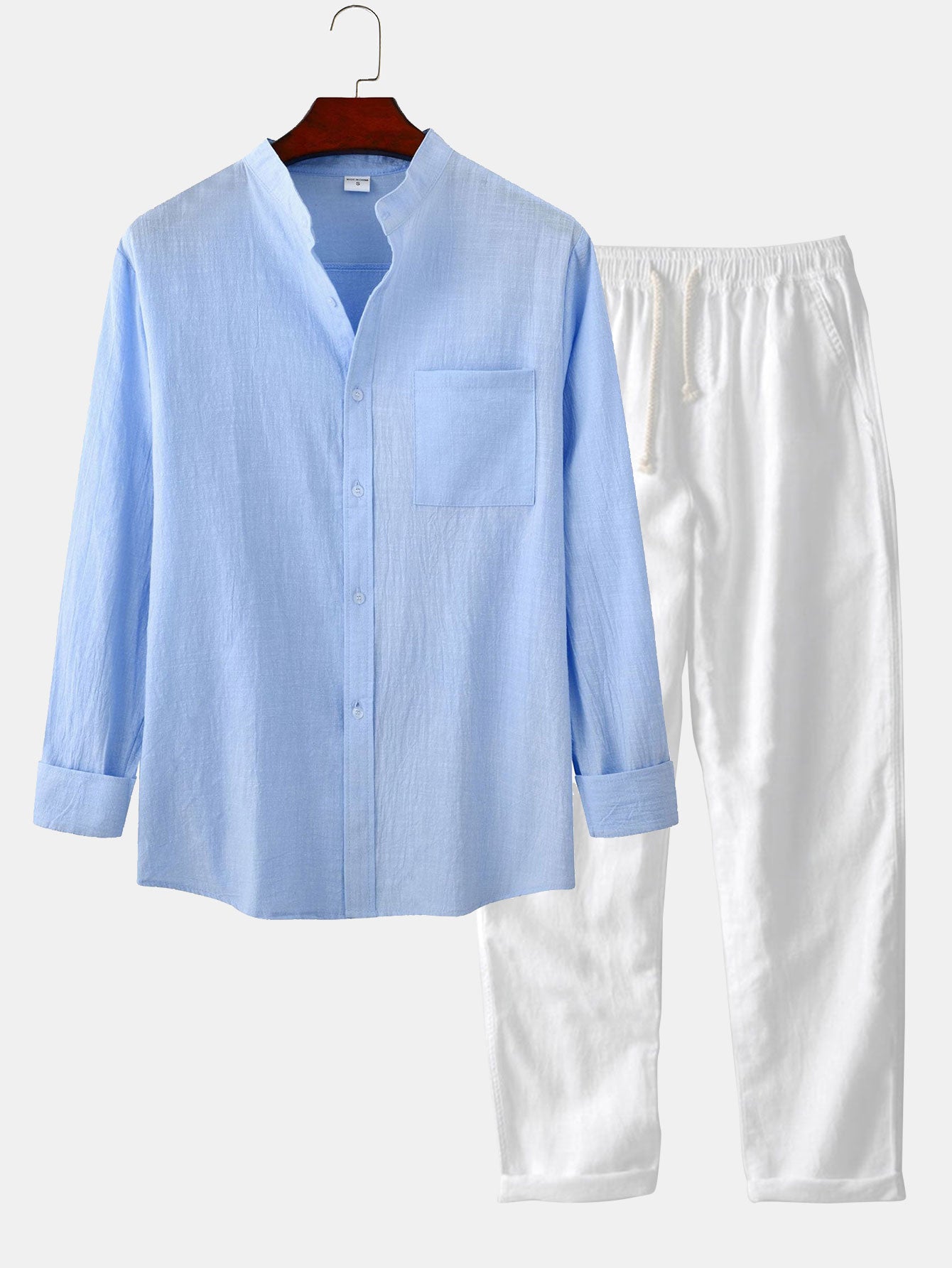 THE BEXFORD – LONG-SLEEVED LINEN SET