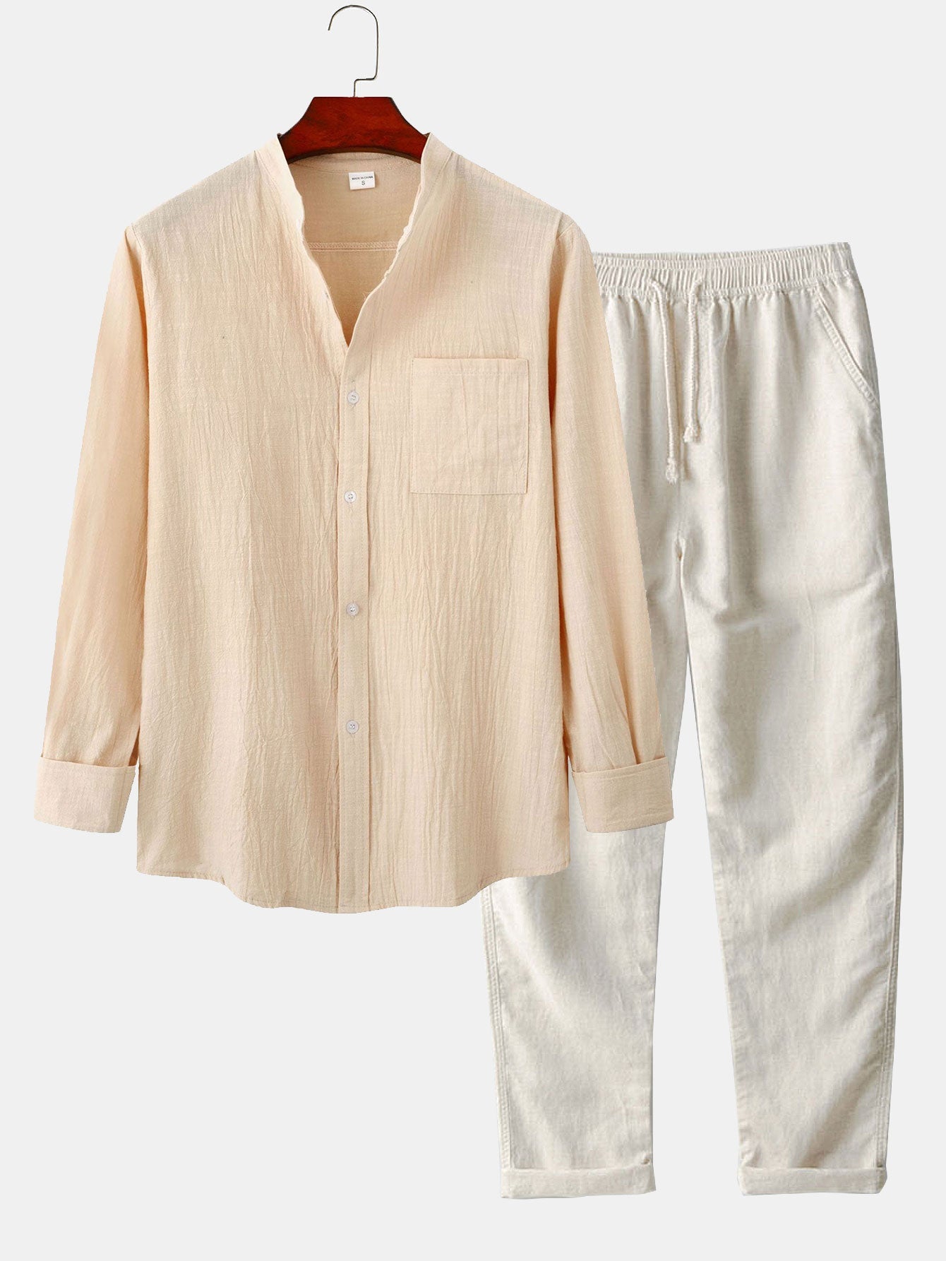 THE BEXFORD – LONG-SLEEVED LINEN SET