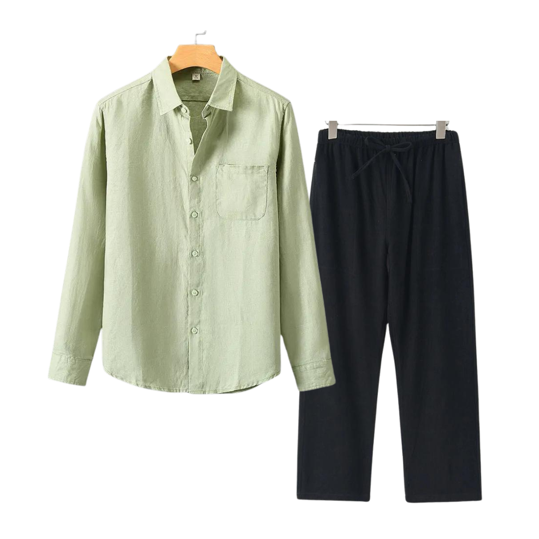 WEXFORD – LINEN LONG-SLEEVED SET