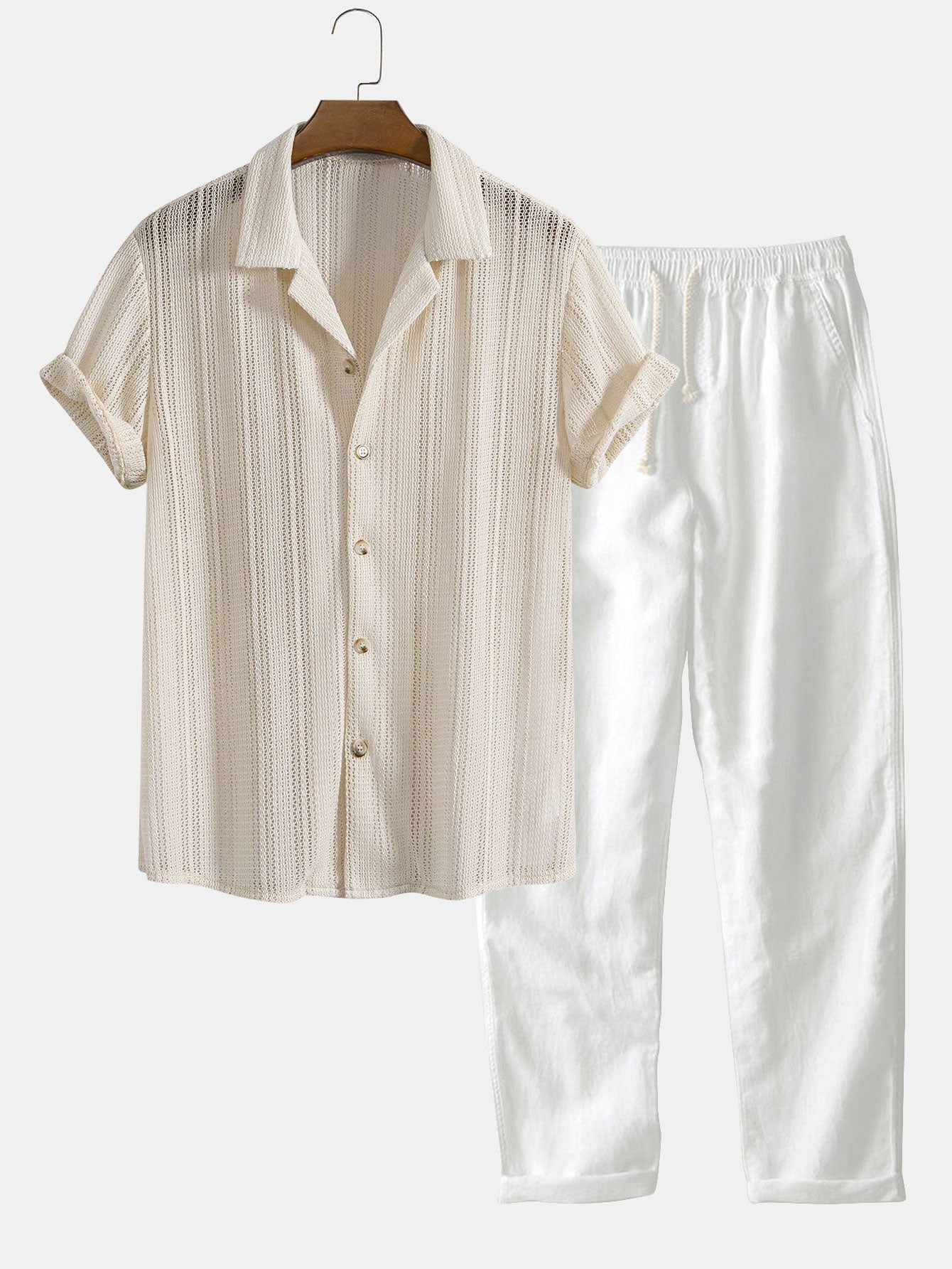 THE MARLBOROUGH – RELAXED PINSTRIPE SET