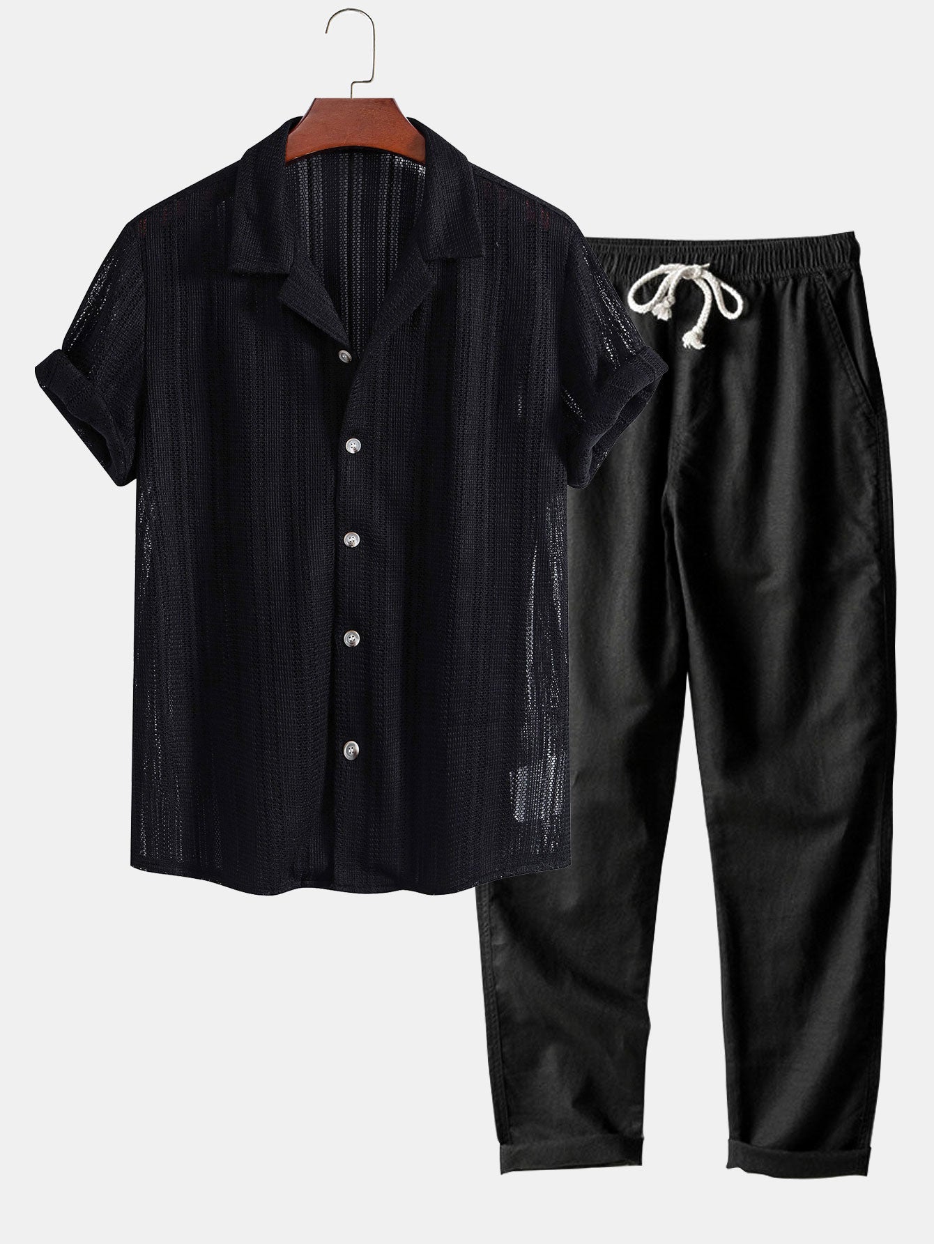 THE MARLBOROUGH – RELAXED PINSTRIPE SET