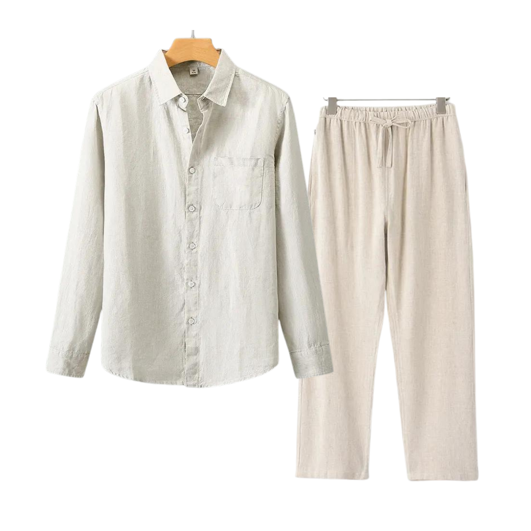 WEXFORD – LINEN LONG-SLEEVED SET
