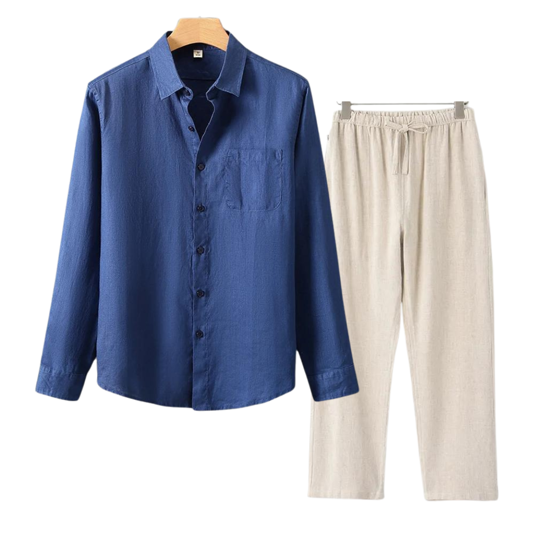 WEXFORD – LINEN LONG-SLEEVED SET