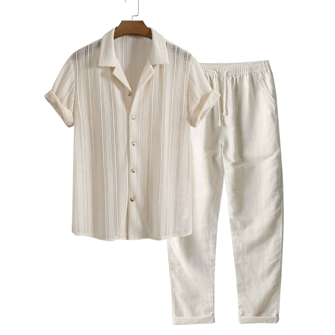 THE MARLBOROUGH – RELAXED PINSTRIPE SET