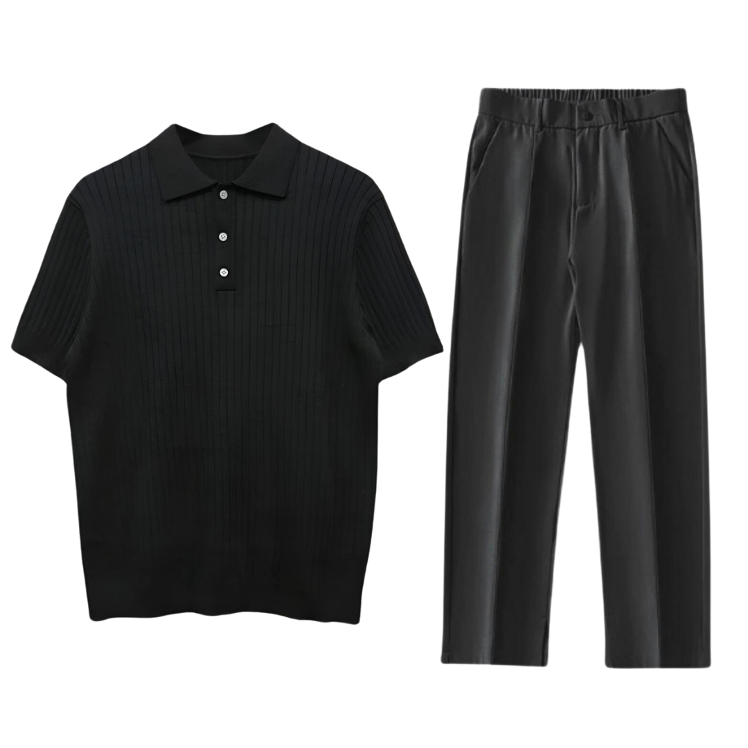 THE STRATHMORE – BLACK COTTON SET