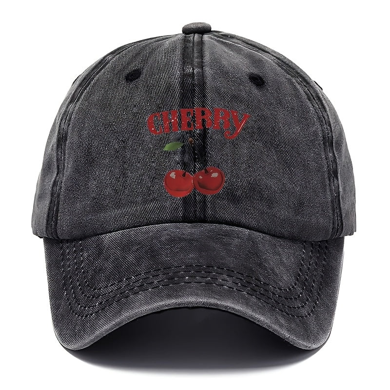 LORNA – CHERRY TWILL CAP