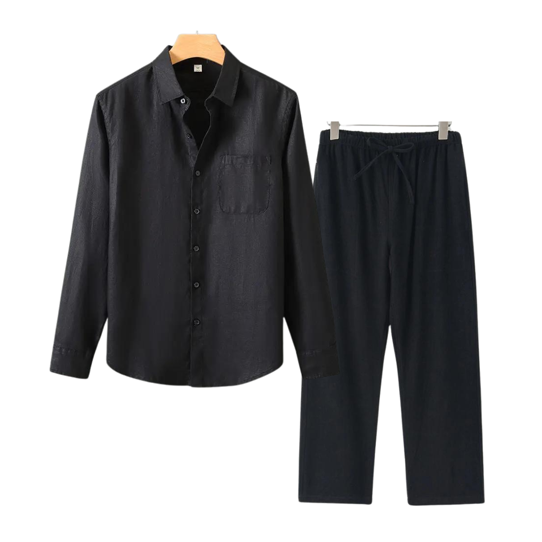WEXFORD – LINEN LONG-SLEEVED SET