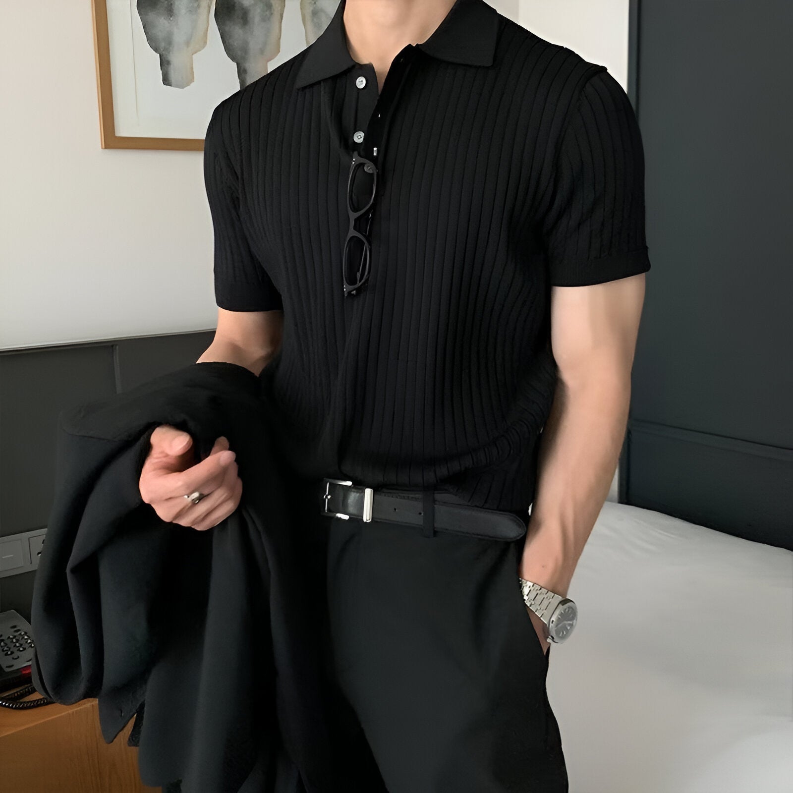 THE STRATHMORE – BLACK COTTON SET