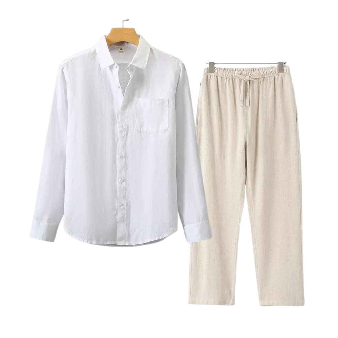 WEXFORD – LINEN LONG-SLEEVED SET