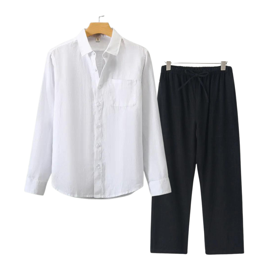 WEXFORD – LINEN LONG-SLEEVED SET