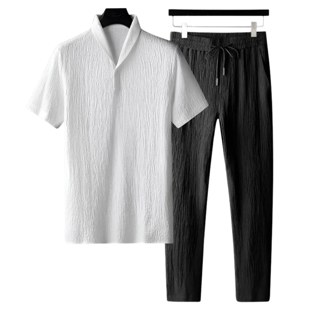 THE BRAMPTON – COTTON POLO AND PANTALON SET