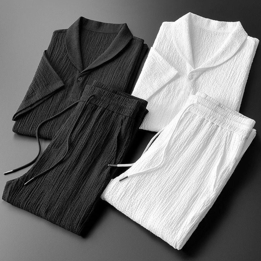 THE BRAMPTON – COTTON POLO AND PANTALON SET