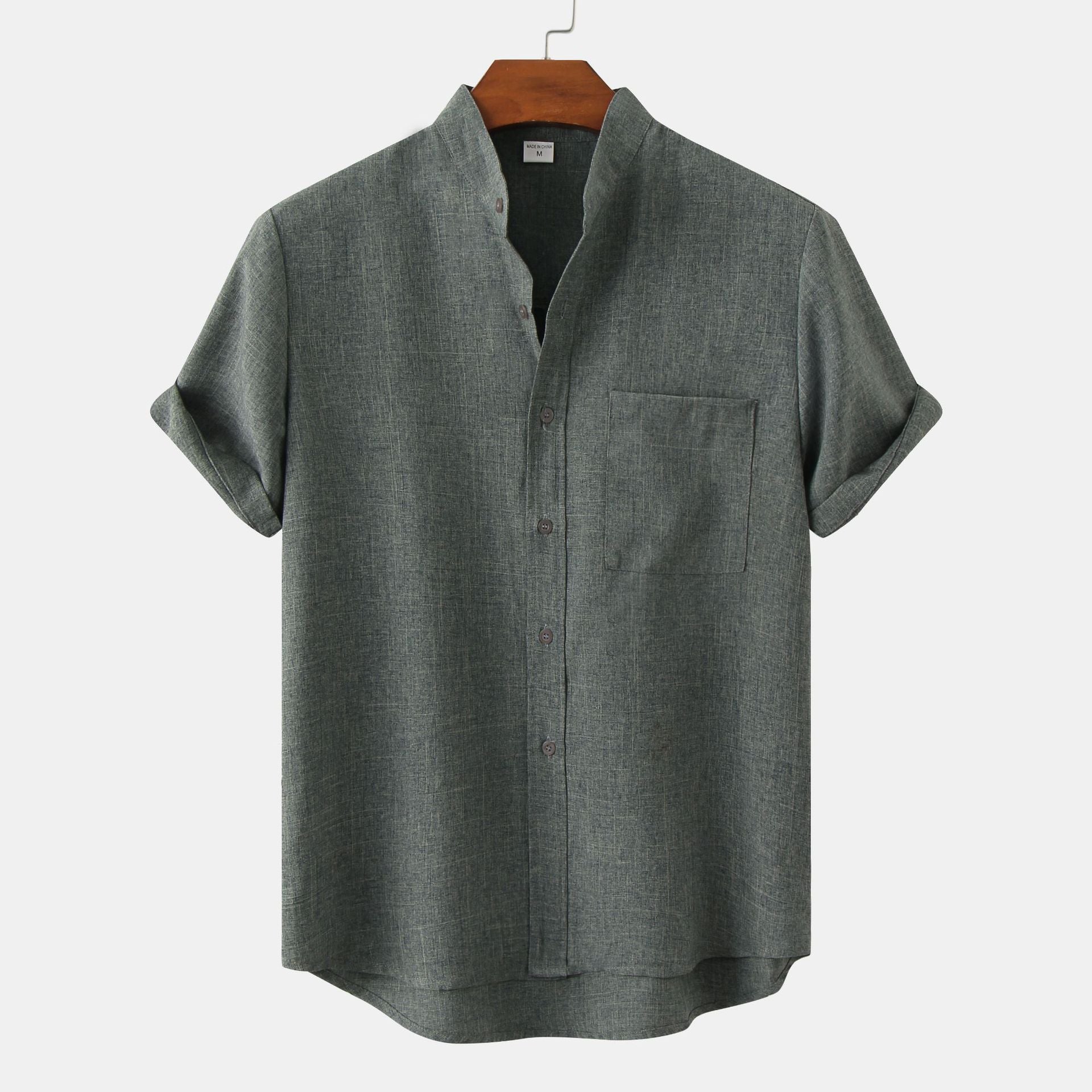 DARROW – MANDARIN COLLAR SHIRT