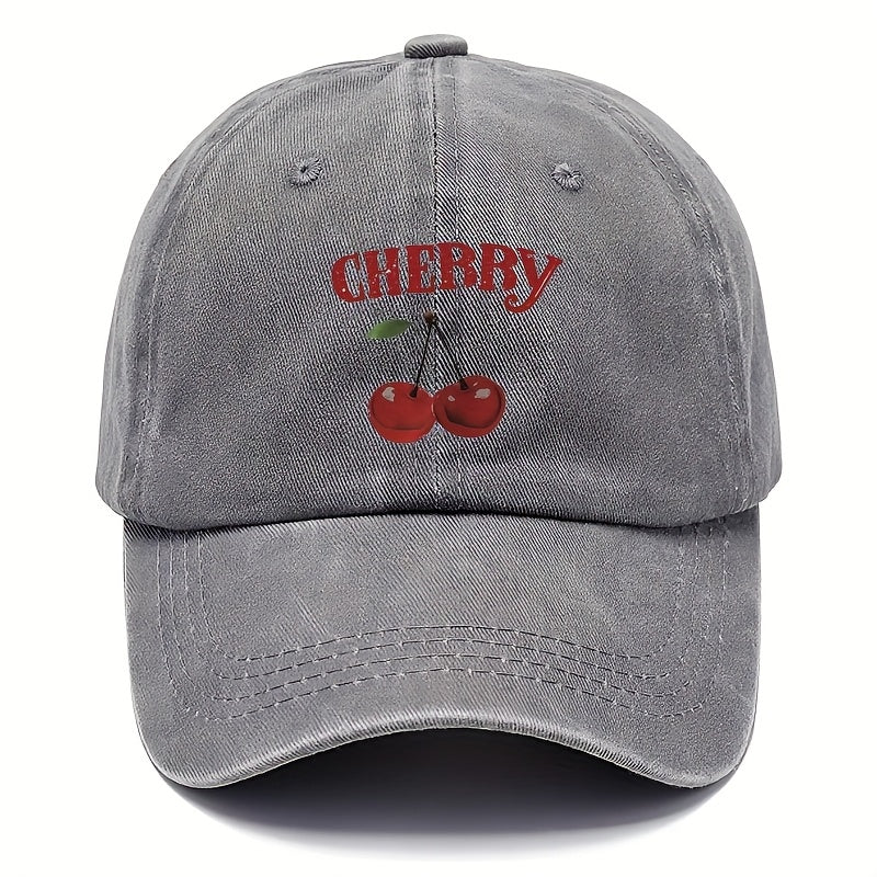 LORNA – CHERRY TWILL CAP